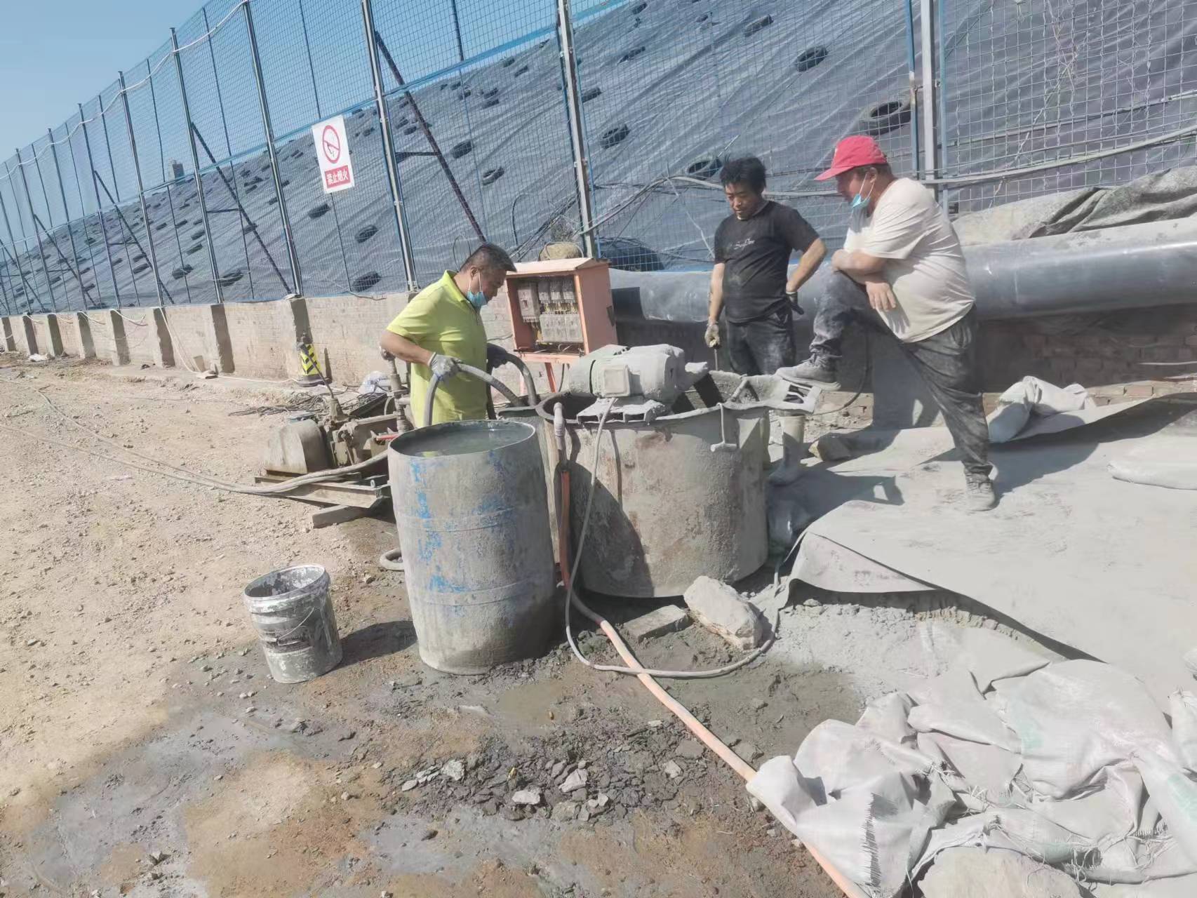 宝山袖阀管注浆